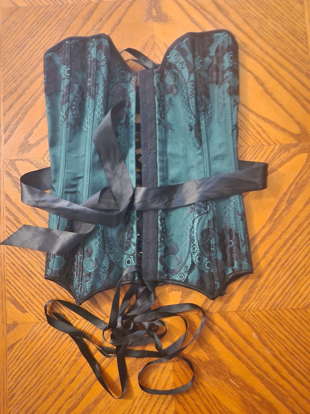 Coquette Green Lace Corset